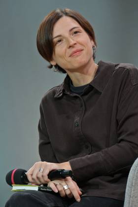 15 10 2025, Frankfurt am Main, DEU, Frankfurt Book Fair Dorothee Elminger, winner of the German Book Prize in an interview with ARD