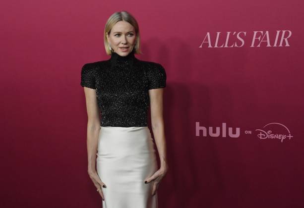 Cast member Naomi Watts attends the world premiere of the Hulu original TV Series All s Fair at the DGA Theater in Los Angeles on Thursday, October 16, 2025. Storyline: Follows a successful divorce lawyer and the owner of an all-female law firm in Los Angeles.  LAP2025101649 JIMxRUYMEN