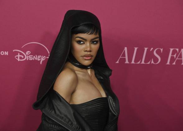 Cast member Teyana Taylor attends the world premiere of the Hulu original TV Series All s Fair at the DGA Theater in Los Angeles on Thursday, October 16, 2025. Storyline: Follows a successful divorce lawyer and the owner of an all-female law firm in Los Angeles.  LAP2025101613 JIMxRUYMEN