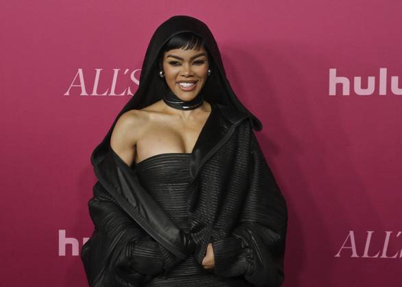 Cast member Teyana Taylor attends the world premiere of the Hulu original TV Series All s Fair at the DGA Theater in Los Angeles on Thursday, October 16, 2025. Storyline: Follows a successful divorce lawyer and the owner of an all-female law firm in Los Angeles.  LAP2025101617 JIMxRUYMEN