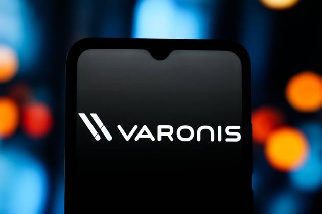 Digital Companies in Canada - 29 Oct 2025 In this photo illustration, the Varonis Systems logo is seen displayed on a smartphone screen. Canada Copyright: xThomasxFullerx xSOPAxImagesx TFSPI_29102025-2058