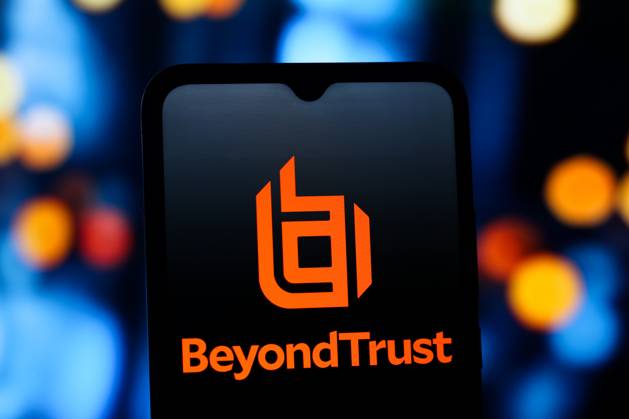 Digital Companies in Canada - 29 Oct 2025 In this photo illustration, the BeyondTrust (Beyond Trust) logo is seen displayed on a smartphone screen. Canada Copyright: xThomasxFullerx xSOPAxImagesx TFSPI_29102025-2060