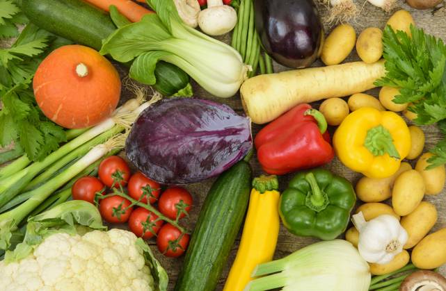 Fresh vegetables and healthy food Fresh and vitamin-rich vegetables as a symbol of healthy eating