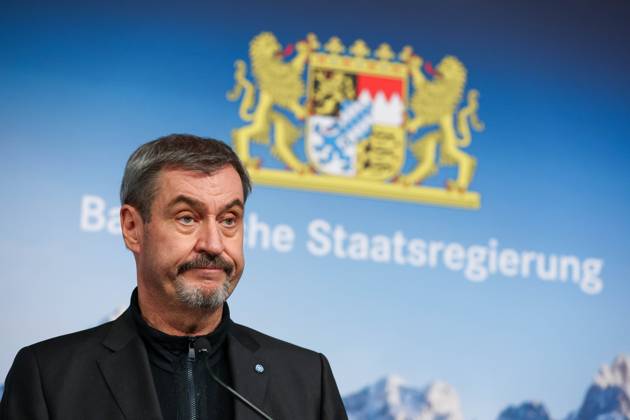 Press conference after the Startup and Technology Summit meeting on 17 11 2025 at Prinz Carl Palais in Munich Markus Söder Minister-President of Bavaria informs about the main results of the consultation on the Startup and Technology Summit xMSx
