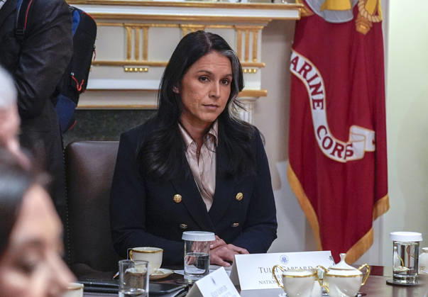 Tulsi Gabbard, Director of National Intelligence (DNI) makes remarks as US President Donald J Trump holds a meeting with his Cabinet in the Cabinet Room of the White House in Washington, DC on Tuesday, December 2, 2025. WAX2025120206 YurixGripas