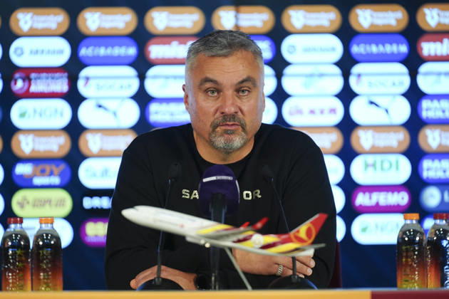 Galatasaray v Samsunspor - Turkish Super Lig ISTANBUL, TURKIYE - DECEMBER 5: Head coach Thomas Reis of Samsunspor speaks during a press conference after the Turkish Super Lig week 15 football match between Galatasaray and Samsunspor at RAMS Park in Istanbul, Turkiye on December 5, 2025. Bunyamin Celik Anadolu Istanbul Turkey. Editorial use only. Please get in touch for any other usage. Copyright: x2025xAnadoluxBunyaminxCelikx