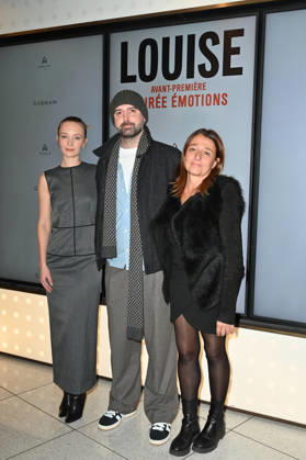 Louise Premiere - Paris Diane Rouxel, Nicolas Keitel and producer Valerie Garcia attending to the premiere of ‘Louise’ held at Pathe Wepler cinema, in Paris, France on December 8, 2025. Photo by Mireille Ampilhac ABACAPRESS.COM Paris France  Copyright: xAmpilhacxMireille ABACAx