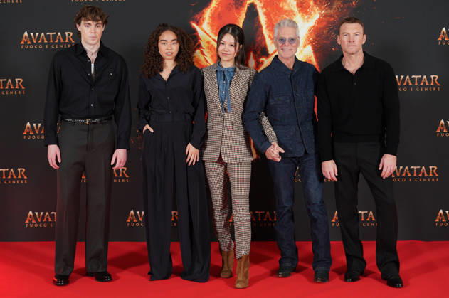 Press conference of the movie -Avatar: Fire and Ash- Principe di Savoia Hotel - Milan, Italy Jack Champion;Bailey Blass;Trinity Jo-Li Bliss;Stephen Lang;Sam Worthington Press conference of the movie -Avatar: Fire and Ash- Principe di Savoia Hotel - Milan, Italy 9th December 2025  Copyright: xMARCOxERBAx