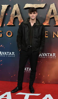 Premiere of the movie Avatar Fire and Ashes Gabriel Guevara attends the premiere of the new Avatar Fire and Ashes which celebrates its premiere at Kinepolis Ciudad de la Imagen, on December 9, 2025, in Madrid Spain With Avatar Fire and Ashes, James Cameron takes audiences back to Pandora in an immersive new adventure featuring Marine turned Na vi leader Jake Sully Sam Worthington, Na vi warrior Neytiri Zoe Saldana and the Sully family CINEMA PREMIERE PEOPLE FILM José Madrid Madrid Espana  Copyright: xJosÃ xOlivax 7159245