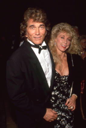 Michael Landon and wife Cindy at the 19th Annual American Film Institute Lifetime Achievement Award Salute to Kirk Douglas on March 7, 1991 at Beverly Hilton Hotel in Beverly Hills, California Copyright: xRalphxDominguez MediaPunchx