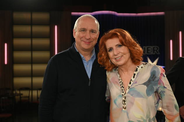 Handball coach Thomas Floethe and sports journalist Monica Lierhaus as guests on the WDR talk show Kölner Treff