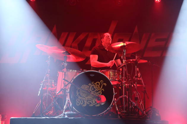 Rich Knox from the band Danko Jones at a concert at the Astra Kulturhaus in Berlin, December 12, 2025 Danko Jones concert Berlin