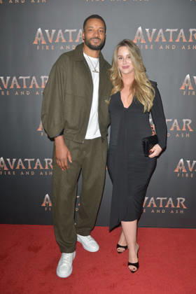 MIAMI, FLORIDA - DECEMBER 12: Norman Powell, NBA Miami Heat Player and wife Bella Powell attend the Miami Special Screening of Avatar: Fire and Ash at AMC Sunset Place 24 in Miami, Florida on December 12, 2025. Copyright: xmpi10 MediaPunchx