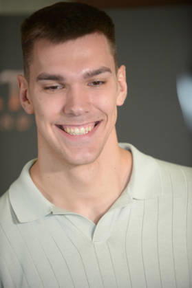 MIAMI, FLORIDA - DECEMBER 12: Vladislav Goldin, NBA Miami Heat Player attends the Miami Special Screening of Avatar: Fire and Ash at AMC Sunset Place 24 in Miami, Florida on December 12, 2025. Copyright: xmpi10 MediaPunchx