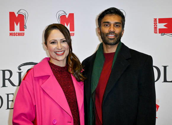 Gala Performance of Mischief s Christmas Carol Goes Wrong, Arrivals, London, UK. 14 December 2025 London, UK, 14 December 2025. Nicola Thorp and Nikesh Patel attend the Gala Performance of Mischief s Christmas Carol Goes Wrong at the Apollo Theatre, London, UK., Credit:Lee Floyd Avalon UK, London, Apollo Theatre Copyright: xLeexFloydx xAvalonx 1059249810