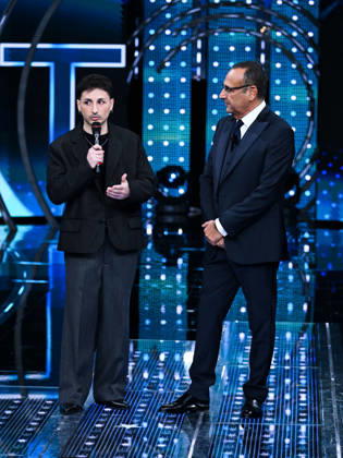 Sanremo, It Will Be Sanremo 2025 In the photo: Nayt, pseudonym of William Mezzanotte Carlo Conti  Copyright: xMaurizioxD Avanzox xipa-agency.netx xSanremox IPA_Agency_IPA69166716