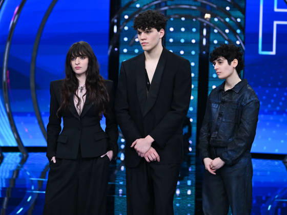 Sanremo, It Will Be Sanremo 2025. In the photo Angelica Bove, Nicolò Filippucci, Senza Cri (Cristiana Carella)  Copyright: xMaurizioxD Avanzox xipa-agency.netx xSanremox IPA_Agency_IPA69168342