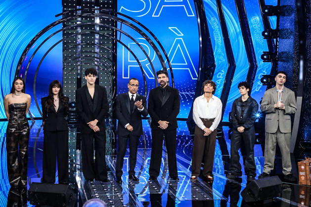 Live Music Show - FINALE SANREMO GIOVANI The finale will take place in Sanremo, with photos of the major artists in competition and the finalist during FINALE SANREMO GIOVANI , Live Music Show in SANREMO, Italy, December 14 2025 SANREMO TEATRO DEL CASINO SANREMO Italy Copyright: xRenataxRoattinox xLiveMediax LPM_2195308