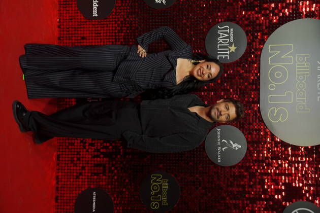 Carla Morrison and Pablo Alborán attend the Billboard No. 1s photocall at Ifema on December 15, 2025 in Madrid, Spain.( ALTERPHOTOS S.Villarroel) (20251215056)