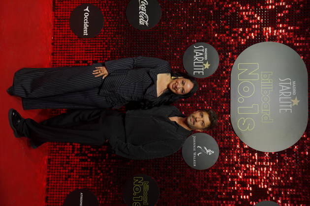 Carla Morrison and Pablo Alborán attend the Billboard No. 1s photocall at Ifema on December 15, 2025 in Madrid, Spain.( ALTERPHOTOS S.Villarroel) (20251215058)