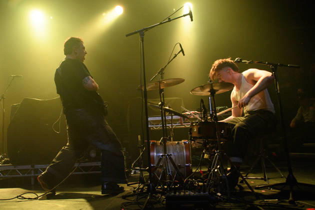 GANS Perform at Koko, London Bassist vocalist Tom Rhodes and Drummer vocalist Euan Woodman of english punk duo GANS performs at Koko in London, England, UK on Monday 15 December 2025., Credit:Justin Ng Avalon UK, England, London, Koko  Copyright: xJustinxNgx xAvalonx 1059599110