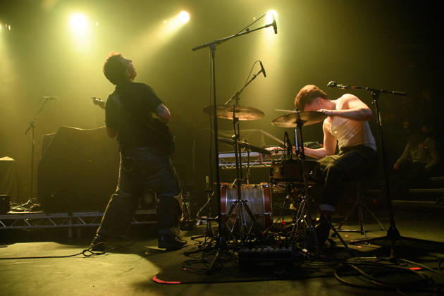 GANS Perform at Koko, London Bassist vocalist Tom Rhodes and Drummer vocalist Euan Woodman of english punk duo GANS performs at Koko in London, England, UK on Monday 15 December 2025., Credit:Justin Ng Avalon UK, England, London, Koko  Copyright: xJustinxNgx xAvalonx 1059599115