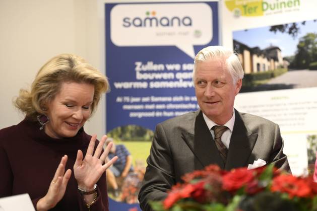 King Philippe And Queen Mathilde Visit Convalescent Home NIEUWPOORT, BELGIUM - DECEMBER 16: King Philippe and Queen Mathilde pictured paying a Christmas visit to the non-profit organisation Samana at the Ter Duinen holiday and convalescent home in Nieuwpoort on December 16, 2025 in NIeuwpoort, Belgium, 16 12 2025 NIeuwpoort Belgium  Copyright: xPhilipxReynaersx