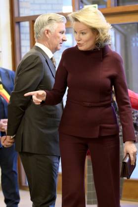 King Philippe And Queen Mathilde Visit Convalescent Home NIEUWPOORT, BELGIUM - DECEMBER 16: King Philippe and Queen Mathilde pictured paying a Christmas visit to the non-profit organisation Samana at the Ter Duinen holiday and convalescent home in Nieuwpoort on December 16, 2025 in NIeuwpoort, Belgium, 16 12 2025 NIeuwpoort Belgium  Copyright: xPhilipxReynaersx