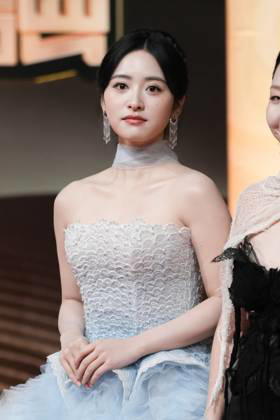 LANGFANG, CHINA - DECEMBER 16: Actress Shen Yue arrives at the red carpet of the Domestic TV Series Ceremony (China TV Drama Awards) on December 16, 2025 in Langfang, Hebei Province of China.  Copyright: xVCGx 111610177376