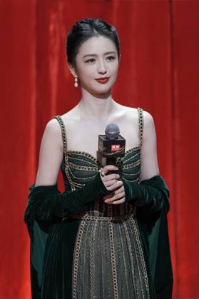 LANGFANG, CHINA - DECEMBER 16: Actress Tong Liya arrives at the red carpet of the Domestic TV Series Ceremony (China TV Drama Awards) on December 16, 2025 in Langfang, Hebei Province of China.  Copyright: xVCGx 111610177275