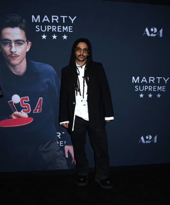 December 16, 2025, New York, Ny, United States: Luka Sabbat attends A24 s Marty Supreme New York Premiere. Held at Regal Times Square in New York. Zuma Press December 16, 2025. New York United States - ZUMAp281 20251216_zea_p281_291 Copyright: xPhotoxImagexPressx