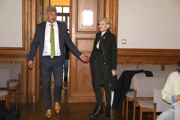 Melanie Müller with her lawyer Adrian Stahl at the appeal trial for using signs of unconstitutional and terrorist organizations at Leipzig District Court Leipzig, 18 12 2025 Foto:xAgenturxWehnertx xGränzdörferx xFuturexImagex mueller_5201