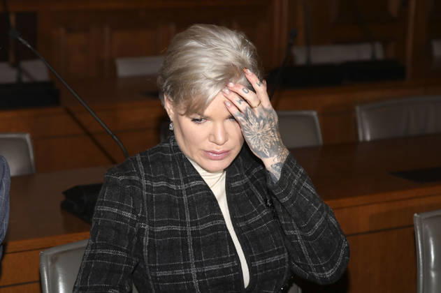 Melanie Müller at the appeal trial for using signs of unconstitutional and terrorist organizations at Leipzig District Court Leipzig, 18 12 2025 Foto:xAgenturxWehnertx xGränzdörferx xFuturexImagex mueller_5205