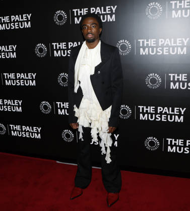 Caleb McLaughlin arrives on the red carpet at PaleyLive s Stranger Things - The Final Season Celebration at The Paley Museum on Thursday, December 18, 2025 in New York City.  NYP20251218221 JOHNxANGELILLO