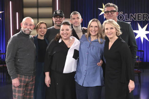 Horst Lichter, Carina Raddatz, Mark Forster, Meltem Kaptan, Micky Beisenherz, Franca Cerutti, Hans Sigl and Susan Link at the recording of the WDR talk show Kölner Treff at WDR Studio BS 3 Cologne, 18 12 2025 Foto:xR.xSchmiegeltx xFuturexImagex koelner_treff1812_5205
