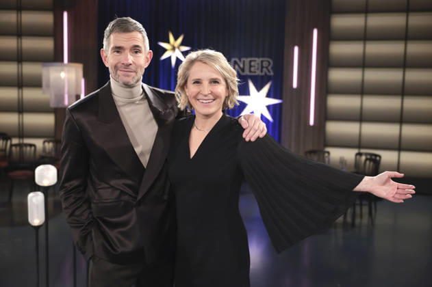 Micky Beisenherz and Susan Link at the recording of the WDR talk show Kölner Treff in WDR Studio BS 3 Cologne, 18 12 2025 Foto:xR.xSchmiegeltx xFuturexImagex koelner_treff1812_5247
