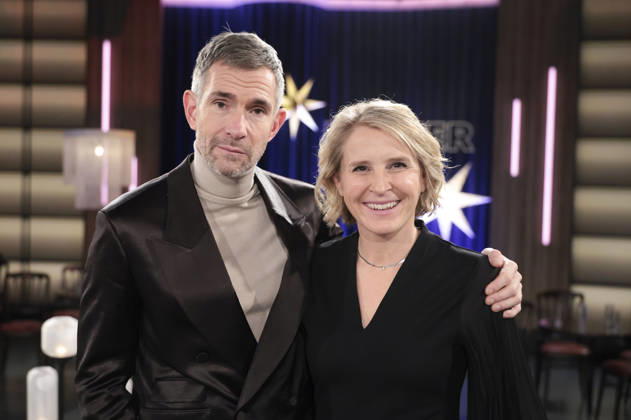 Micky Beisenherz and Susan Link at the recording of the WDR talk show Kölner Treff in WDR Studio BS 3 Cologne, 18 12 2025 Foto:xR.xSchmiegeltx xFuturexImagex koelner_treff1812_5249