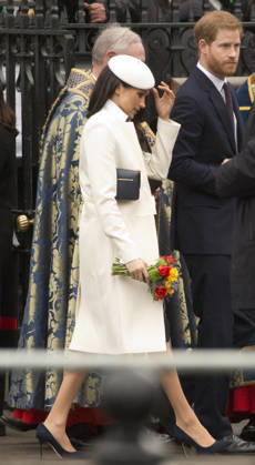 Commonwealth Day in London LONDON, UNITED KINGDOM - MARCH 12: Prince Harry and Meghan Markle walk into the Dean s Yard in Westminster Abbey to attend a reception after celebrating Commonwealth Day in London on Monday March 12, 2018. London, City of Ingiltere. Editorial use only. Please get in touch for any other usage.  Copyright: x2025xAnadoluxIsabelxInfantesx