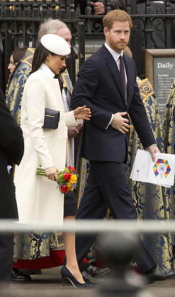 Commonwealth Day in London LONDON, UNITED KINGDOM - MARCH 12: Prince Harry and Meghan Markle walk into the Dean s Yard in Westminster Abbey to attend a reception after celebrating Commonwealth Day in London on Monday March 12, 2018. London, City of Ingiltere. Editorial use only. Please get in touch for any other usage.  Copyright: x2025xAnadoluxIsabelxInfantesx