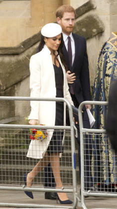 Commonwealth Day in London LONDON, UNITED KINGDOM - MARCH 12: Prince Harry and Meghan Markle walk into the Dean s Yard in Westminster Abbey to attend a reception after celebrating Commonwealth Day in London on Monday March 12, 2018. London, City of Ingiltere. Editorial use only. Please get in touch for any other usage.  Copyright: x2025xAnadoluxIsabelxInfantesx