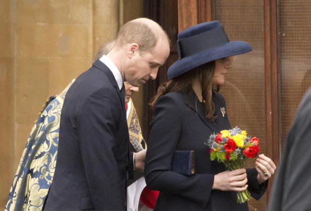 Commonwealth Day in London LONDON, UNITED KINGDOM - MARCH 12: The Duke and Duchess of Cambridge Catherine walks into the Dean s Yard in Westminster Abbey to attend a reception after celebrating Commonwealth Day in London on Monday March 12, 2018. London, City of Ingiltere. Editorial use only. Please get in touch for any other usage.  Copyright: x2025xAnadoluxIsabelxInfantesx
