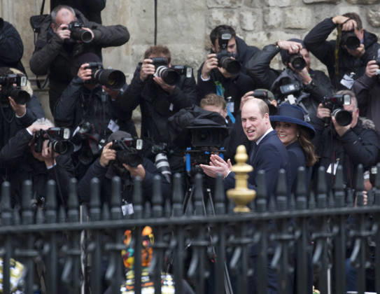Commonwealth Day in London LONDON, UNITED KINGDOM - MARCH 12: The Duke and Duchess of Cambridge Catherine arrive to Westminster Abbey to attend a service accompanied by The Queen and members of the Royal Family to celebrate Commonwealth Day in London on Monday March 12, 2018. London, City of Ingiltere. Editorial use only. Please get in touch for any other usage.  Copyright: x2025xAnadoluxIsabelxInfantesx