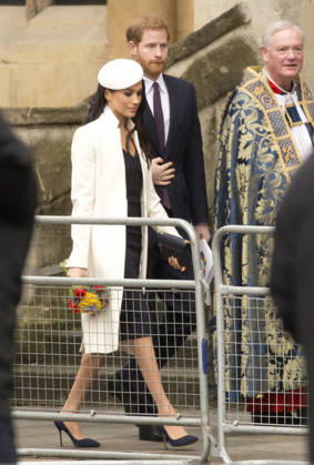 Commonwealth Day in London LONDON, UNITED KINGDOM - MARCH 12: Prince Harry and Meghan Markle walk into the Dean s Yard in Westminster Abbey to attend a reception after celebrating Commonwealth Day in London on Monday March 12, 2018. London, City of Ingiltere. Editorial use only. Please get in touch for any other usage.  Copyright: x2025xAnadoluxIsabelxInfantesx