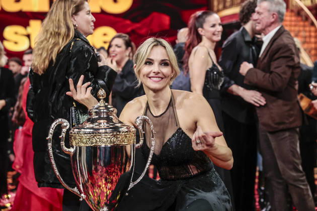 December 21, 2025, Rome, Rome, Italy: Dancing with the Stars television show, the final. Pictured is Francesca Fialdini, runner-up. Rome, Italy 20 December 2025 Rome Italy  - ZUMAa289 20251221_zia_a289_021 Copyright: xCristianoxMinichiellox