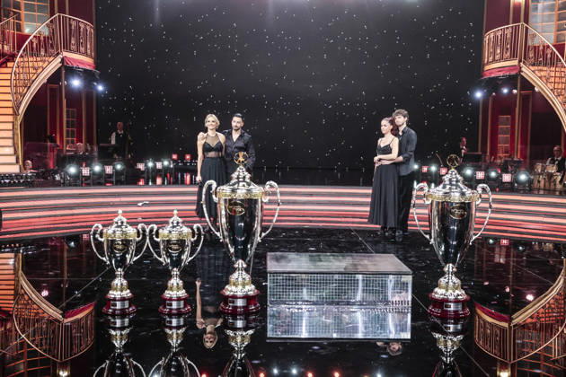 December 21, 2025, Rome, Rome, Italy: Dancing with the Stars television show, the finale. Pictured: Andrea Delogu with Nikita Perotti and Francesca Fialdini with Giovanni Pernice. Rome, Italy 20 December 2025 Rome Italy  - ZUMAa289 20251221_zia_a289_032 Copyright: xCristianoxMinichiellox