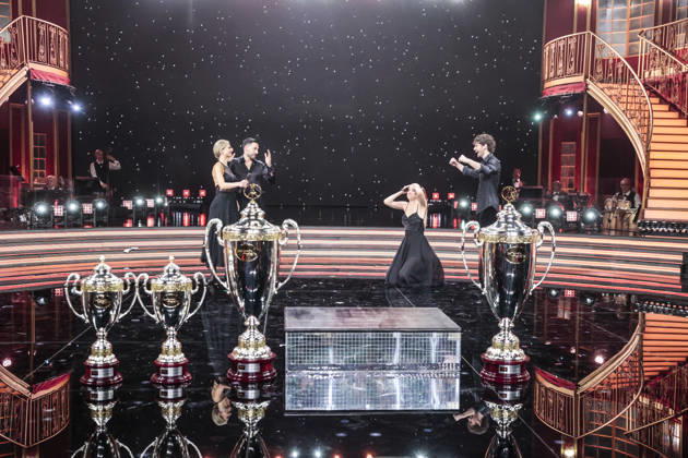 December 21, 2025, Rome, Rome, Italy: Dancing with the Stars television show, the finale. Pictured: Andrea Delogu with Nikita Perotti and Francesca Fialdini with Giovanni Pernice. Rome, Italy 20 December 2025 Rome Italy  - ZUMAa289 20251221_zia_a289_033 Copyright: xCristianoxMinichiellox