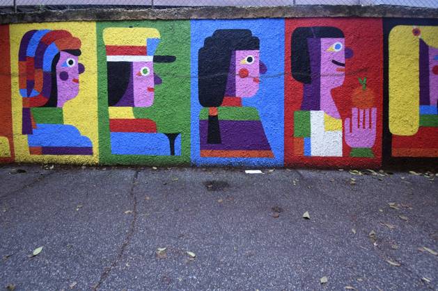 December 21, 2025, Rome, Rome, Italy: The new mural by Geometric Bang (Mattia Botta) on Via del Porto Fluviale in Ostiense. Rome, Italy 22 December 2025 Rome Italy  - ZUMAa289 20251221_zia_a289_076 Copyright: xMimmoxFrassinetix