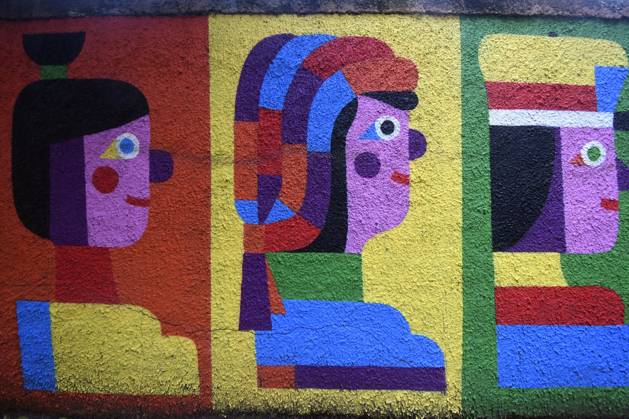 December 21, 2025, Rome, Rome, Italy: The new mural by Geometric Bang (Mattia Botta) on Via del Porto Fluviale in Ostiense. Rome, Italy 22 December 2025 Rome Italy  - ZUMAa289 20251221_zia_a289_077 Copyright: xMimmoxFrassinetix
