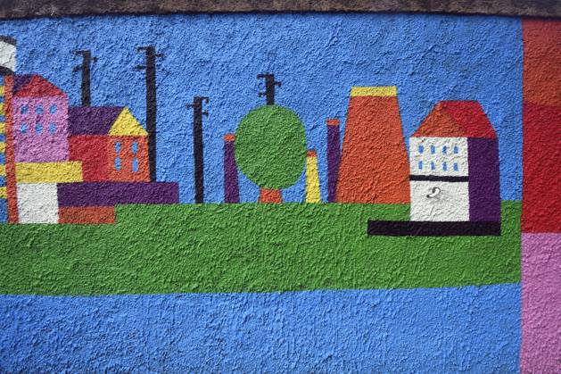 December 21, 2025, Rome, Rome, Italy: The new mural by Geometric Bang (Mattia Botta) on Via del Porto Fluviale in Ostiense. Rome, Italy 22 December 2025 Rome Italy  - ZUMAa289 20251221_zia_a289_080 Copyright: xMimmoxFrassinetix