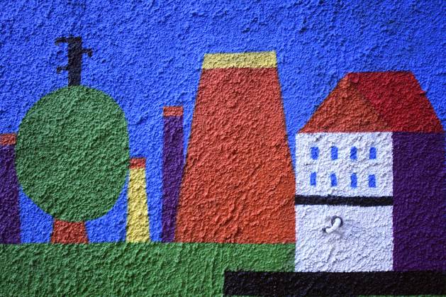 December 21, 2025, Rome, Rome, Italy: The new mural by Geometric Bang (Mattia Botta) on Via del Porto Fluviale in Ostiense. Rome, Italy 22 December 2025 Rome Italy  - ZUMAa289 20251221_zia_a289_082 Copyright: xMimmoxFrassinetix